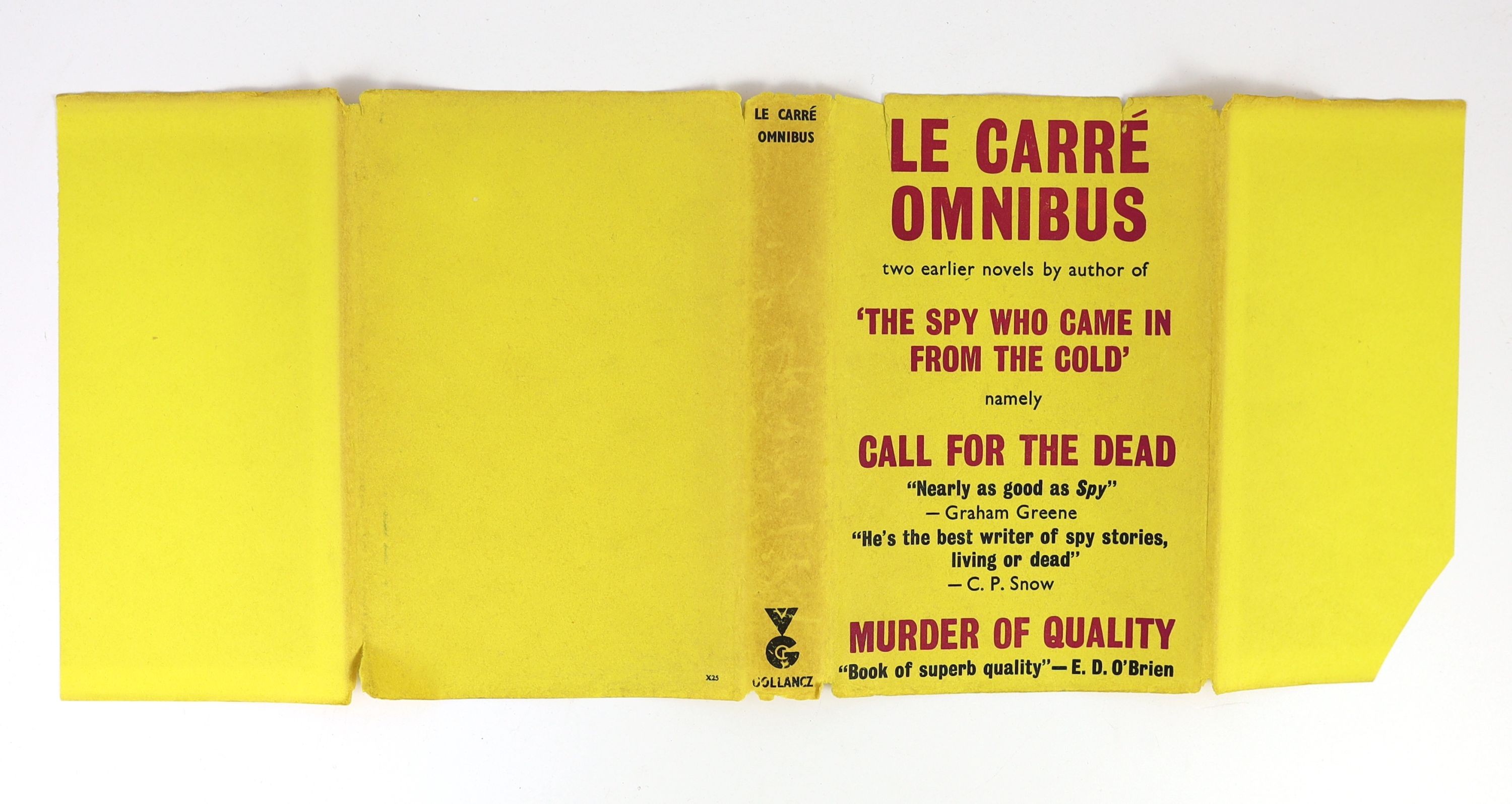 Le Carre, John - The Le Carre Omnibus, 1st edition, 8vo, in clipped d/j, with small tears to foot of jacket spine and top of front panel, Victor Gollancz, London, 1964